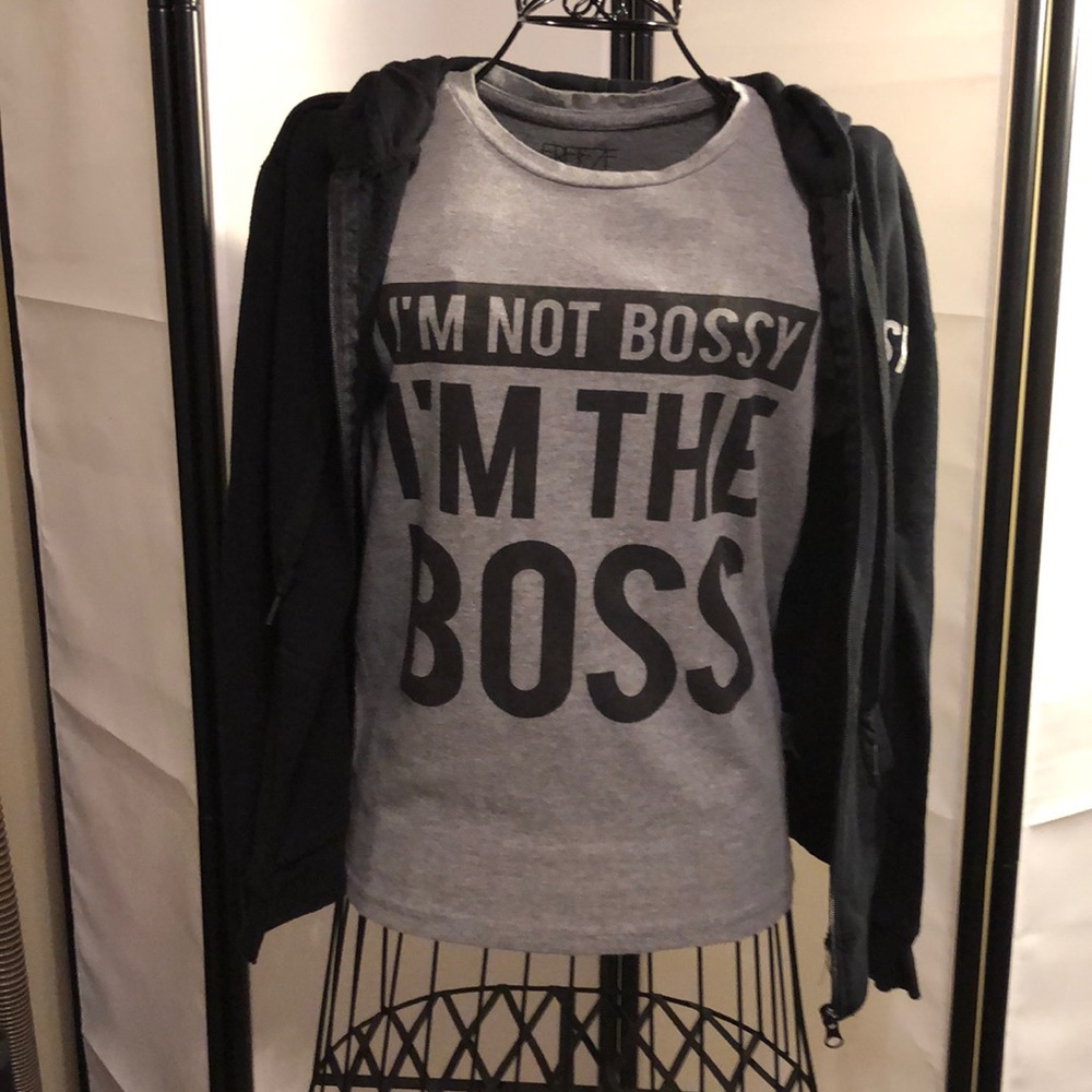 Freeze tee shirt with separate hoodie jacket